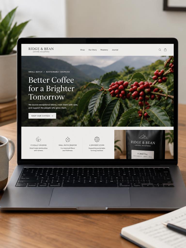Modern website after the Webora rebuild